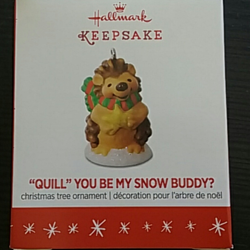 Hedgehog mini Hallmark ornament